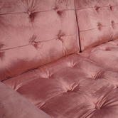 Mikasa Furniture Pink Cherry 2 Seater Velvet Sofa