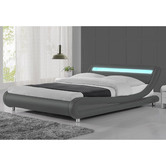 Mikasa Furniture Grey Aurelius Bed Frame with LED Light