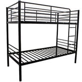 Mikasa Furniture Black Urban Metal Bunk Bed
