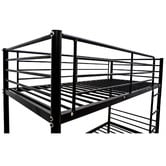 Mikasa Furniture Black Urban Metal Bunk Bed