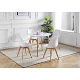Mikasa Furniture Oliver Replica Padded Faux Leather Dining Chairs