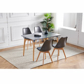 Mikasa Furniture Oliver Replica Padded Faux Leather Dining Chairs
