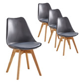 Mikasa Furniture Oliver Replica Padded Faux Leather Dining Chairs