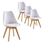 Mikasa Furniture Oliver Replica Padded Faux Leather Dining Chairs