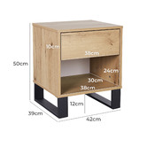Mikasa Furniture Chantria Bedside Table