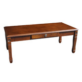 Mikasa Furniture Dirty Oak Finish Lowe Coffee Table