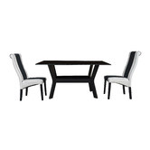 Mikasa Furniture Estelle Glass Top Dining Table