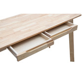 Mikasa Furniture Light Timber Courtney Pine Wood Study Desk