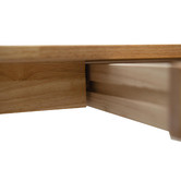 Mikasa Furniture Light Timber Courtney Pine Wood Study Desk