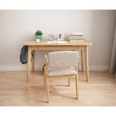 Mikasa Furniture Light Timber Courtney Pine Wood Study Desk