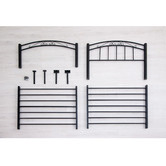 Mikasa Furniture Black Brooklyn Metal Bed