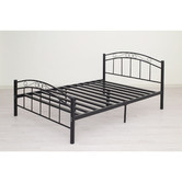Mikasa Furniture Black Brooklyn Metal Bed