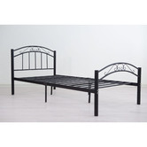 Mikasa Furniture Black Brooklyn Metal Bed