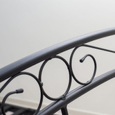 Mikasa Furniture Black Brooklyn Metal Bed