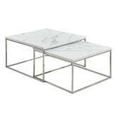 Mikasa Furniture 2 Piece Keast Nesting Coffee Table Set