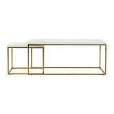 Mikasa Furniture 2 Piece Cesley Nesting Coffee Table Set