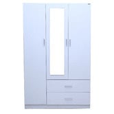 Mikasa Furniture Cheltenham 3 Door 2 Drawer Mirrored Wardrobe