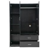 Mikasa Furniture Cheltenham 3 Door 2 Drawer Mirrored Wardrobe