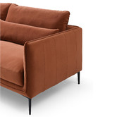 Mikasa Furniture Inez 3 Seater Velvet Sofa