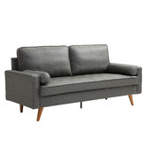 Mikasa Furniture Blackburn 2.5 Seater Faux Leather Sofa | Temple & Webster