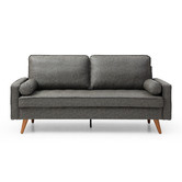 Mikasa Furniture Blackburn 2.5 Seater Faux Leather Sofa