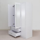 Mikasa Furniture Zanda 4 Door 2 Drawer Mirrored Wardrobe