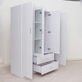 Mikasa Furniture Zanda 4 Door 2 Drawer Mirrored Wardrobe