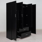 Mikasa Furniture Zanda 4 Door 2 Drawer Mirrored Wardrobe
