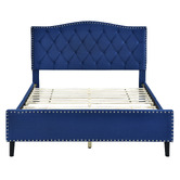 Mikasa Furniture Yaris Velvet Platform Bed