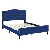 Mikasa Furniture Yaris Velvet Platform Bed