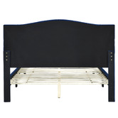 Mikasa Furniture Yaris Velvet Platform Bed
