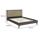 Mikasa Furniture Nigel Upholstered Platform Bed
