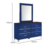Mikasa Furniture Patrice Dressing Table with Mirror