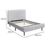 Mikasa Furniture Paxton Platform Bed