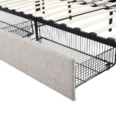 Mikasa Furniture Birmingham Upholstered Platform Bed with Underbed Storage