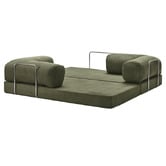 Mikasa Furniture Kiran 3 Seater Double Corduroy Sofa Bed