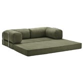 Mikasa Furniture Kiran 3 Seater Double Corduroy Sofa Bed