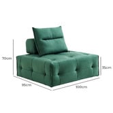 Mikasa Furniture Thane Armless Lounge Chair