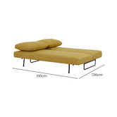 Mikasa Furniture Roscoe 3 Seater Double Sofa Bed
