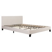 Mikasa Furniture White Makoto Faux Leather Bed Frame