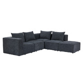 Mikasa Furniture Rhodes 3 Seater Modular Sofa Set with Ottoman