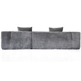 Mikasa Furniture Dorian 4 Seater Velvet  Sofa with Right Chaise