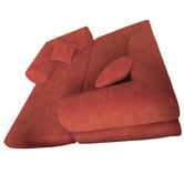 Mikasa Furniture Kiran 3 Seater Double Corduroy Compressed Sofa Bed
