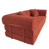 Mikasa Furniture Kiran 3 Seater Double Corduroy Compressed Sofa Bed
