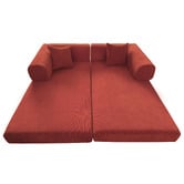 Mikasa Furniture Kiran 3 Seater Double Corduroy Compressed Sofa Bed