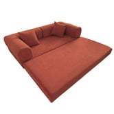 Mikasa Furniture Kiran 3 Seater Double Corduroy Compressed Sofa Bed