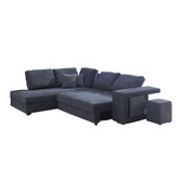 Mikasa Furniture Jagna 5 Seater Modular Sofa Bed with Chaise