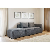 Mikasa Furniture Rhodes 3 Seater Modular Sofa Set with Ottoman