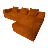 Mikasa Furniture Elio 5 Seater Corduroy Compressed Sofa with Right Chaise