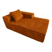 Mikasa Furniture Elio 5 Seater Corduroy Compressed Sofa with Right Chaise